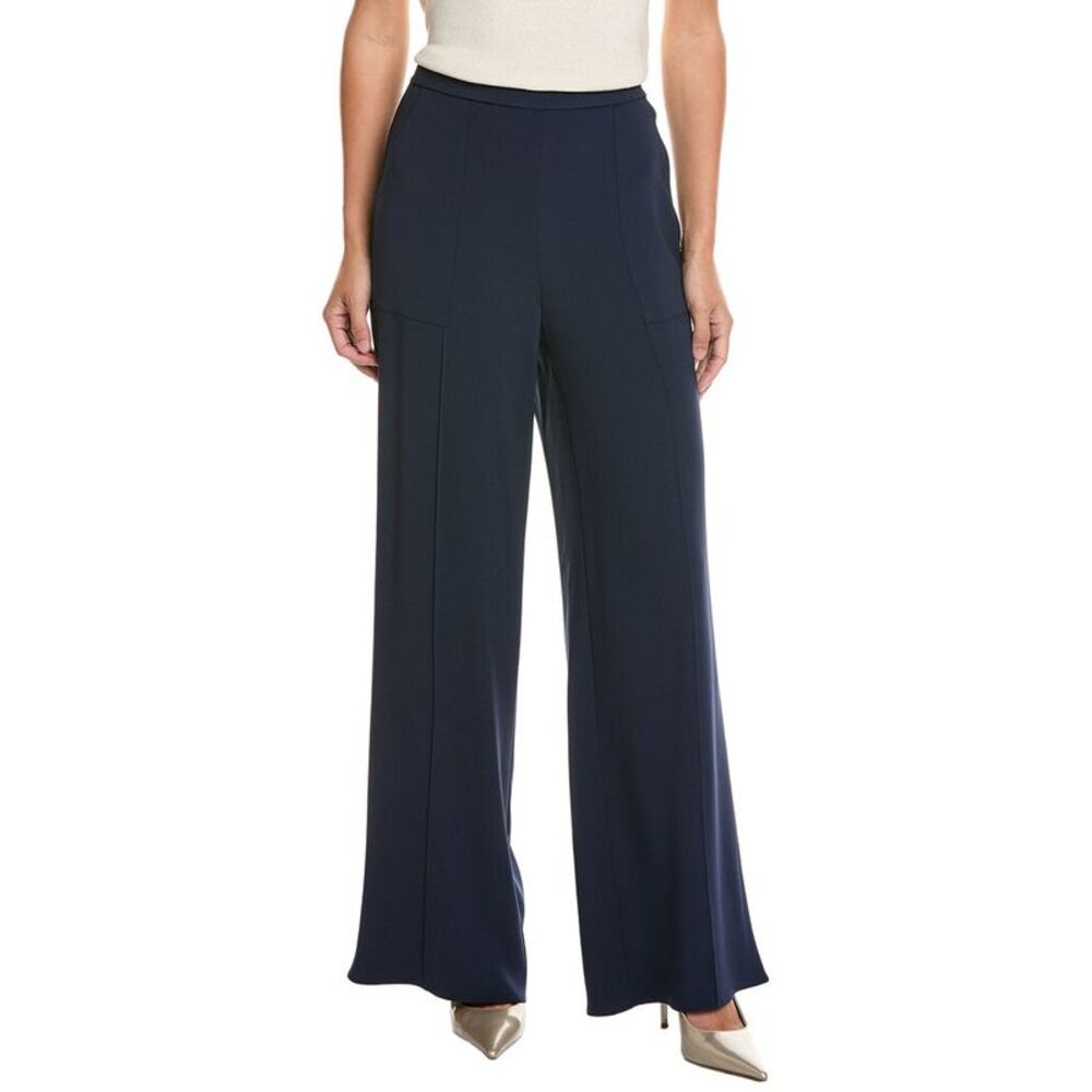 St. John Womens  Straight Leg Pant, Navy